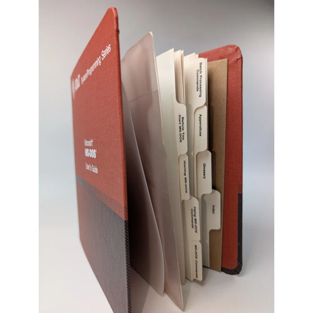 AT&T Microsoft MS-DOS User’s Guide Binder Vintage System Programming (Empty)